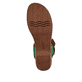 
Smaragdgrüne remonte Damen Riemchensandaletten D0N52-52 mit einem Blockabsatz. Schuh Laufsohle