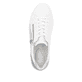 Weiße remonte Damen Sneaker Low D1C01-84 mit Reißverschluss sowie Komfortweite G. Schuh von oben.