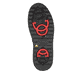 Mitternachtsschwarze remonte Damen Kurzstiefel D0U79-03 mit Flip-Grip Sohle. Schuh Laufsohle.