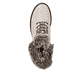 Weiße remonte Damen Schnürstiefel D0B74-80 mit wasserabweisender TEX-Membran. Schuh von oben.
