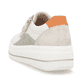 Weiße remonte Damen Sneaker Low D1C01-81 mit Reißverschluss sowie Komfortweite G. Schuh von hinten.