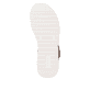 Braune remonte Riemchensandalen D1J64-25 mit angesagtem Animal-Print. Schuh Laufsohle.