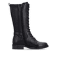Schwarze remonte Hochschaftstiefel D2W71-00 mit Deko-Schnalle. Schuh Innenseite.