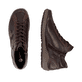 Braun-bronzene remonte Damen Schnürstiefel R1454-26. Schuh von oben, liegend.