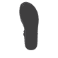 Schwarze remonte Damen Riemchensandalen D1N50-00 mit einem Klettverschluss. Schuh Laufsohle.