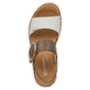 
Olivgrüne remonte Damen Riemchensandalen R6853-54 mit einer leichten Profilsohle. Schuh von oben