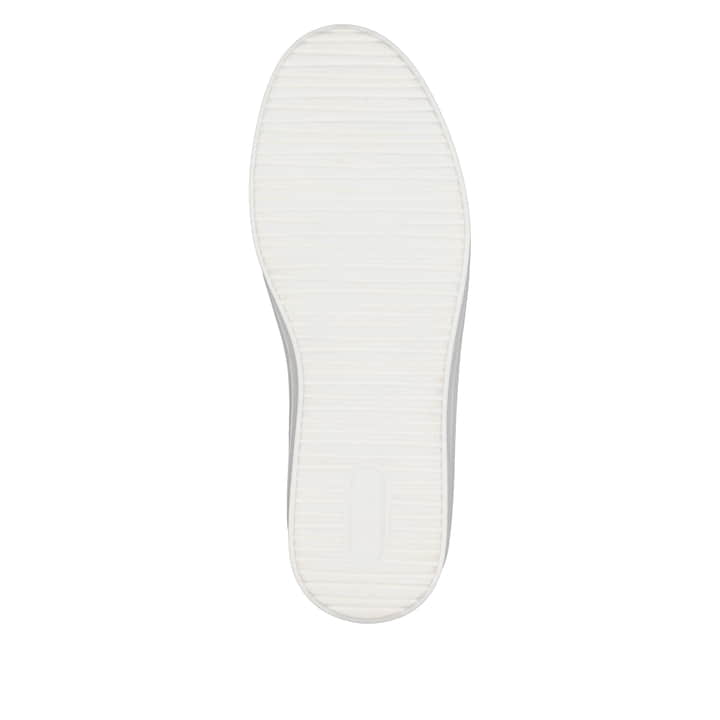 Silberne remonte Damen Sneaker Low D1C03-81 mit Schnürung sowie Komfortweite G. Schuh Laufsohle.