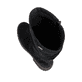 Schwarze remonte Hochschaftstiefel D3W71-02 mit wasserabweisender TEX-Membran. Schuh von oben, liegend.