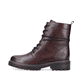 
Weinrote remonte Damen Biker Boots D0B75-35 mit einer dämpfenden Profilsohle. Schuh Außenseite