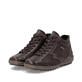 Braun-bronzene remonte Damen Schnürstiefel R1454-26. Schuhpaar seitlich schräg.