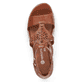 
Kastanienbraune remonte Damen Keilsandaletten D3053-24 mit einer leichten Sohle. Schuh von oben