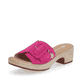 Cremebeige remonte Damen Pantoletten D0N53-80 mit einer leichten Sohle mit Blockabsatz. Schuh Innenseite