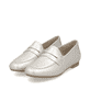 Goldene remonte Damen Loafer D0K02-90 mit einem Gummizug. Schuhpaar seitlich schräg.