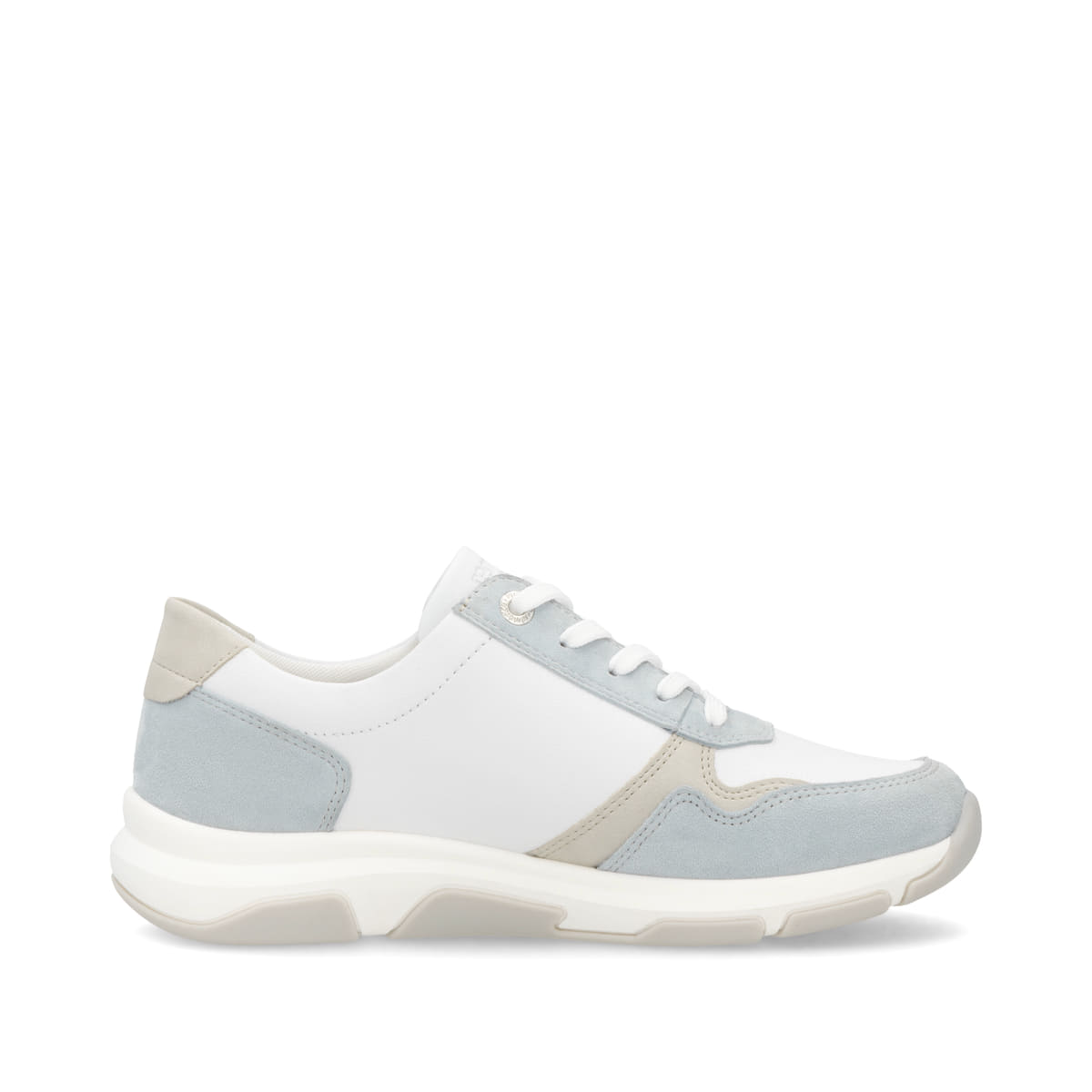 Weiße remonte Damen Sneaker Low D1S03-80 mit Reißverschluss sowie Komfortweite G. Schuh Innenseite.