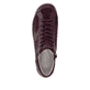 Weinrote remonte Damen Schnürstiefel R1454-35 mit wasserabweisender TEX-Membran. Schuh von oben.