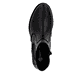 Schwarze remonte Chelsea Boots D0F70-00 mit einem Reißverschluss. Schuh Laufsohle.