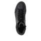 Schwarze remonte Damen Schnürstiefel D2U70-03 mit wasserabweisender TEX-Membran. Schuh von oben.