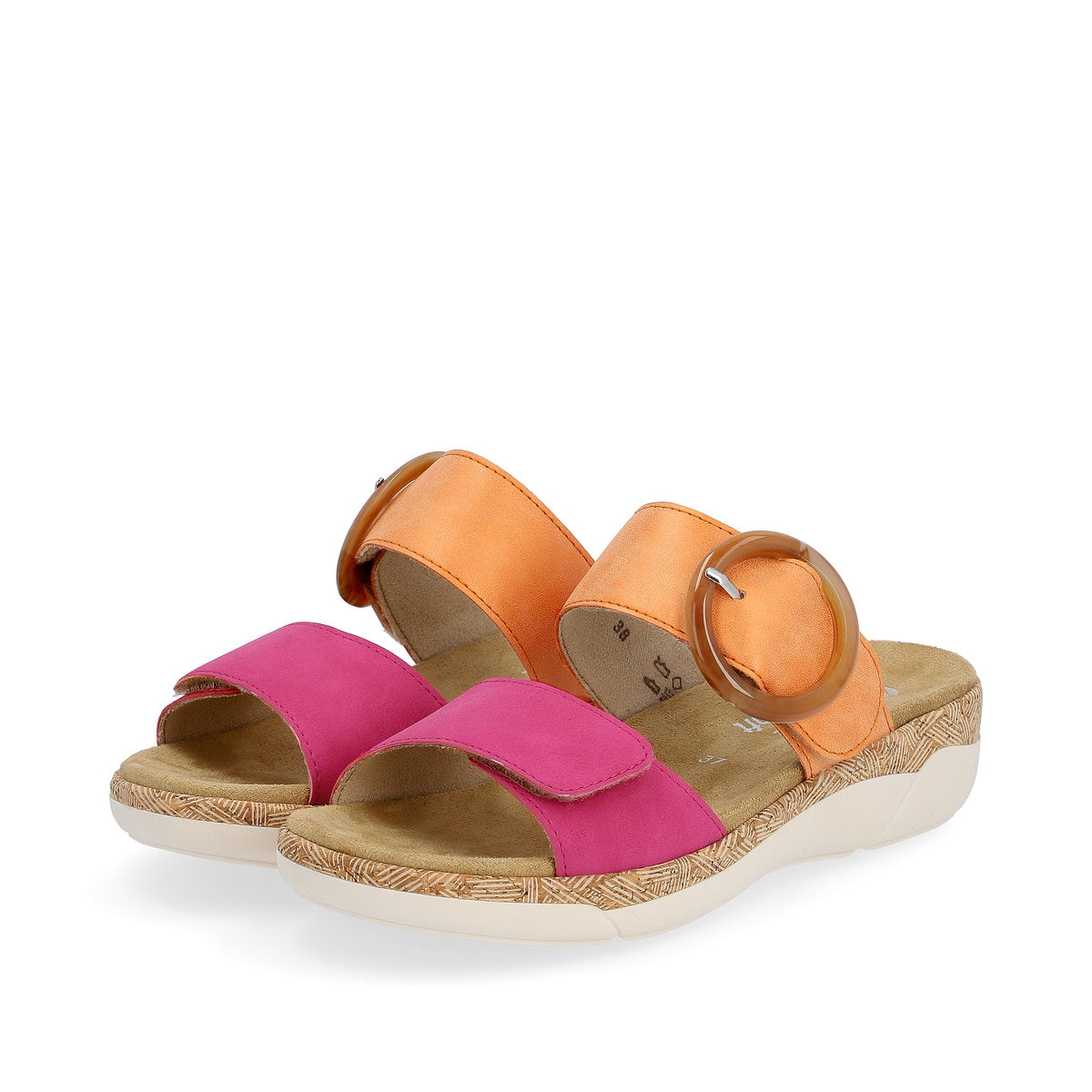 Sandalia Mujer Remonte R6858 - Diseño Moderno, Plantilla Acolchada, Suela Ligera Antideslizante, Cierre Velcro
