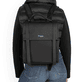 remonte Damen Rucksack Q0527-00 in Mattschwarz aus Textil mit Reißverschluss. Rucksack getragen.