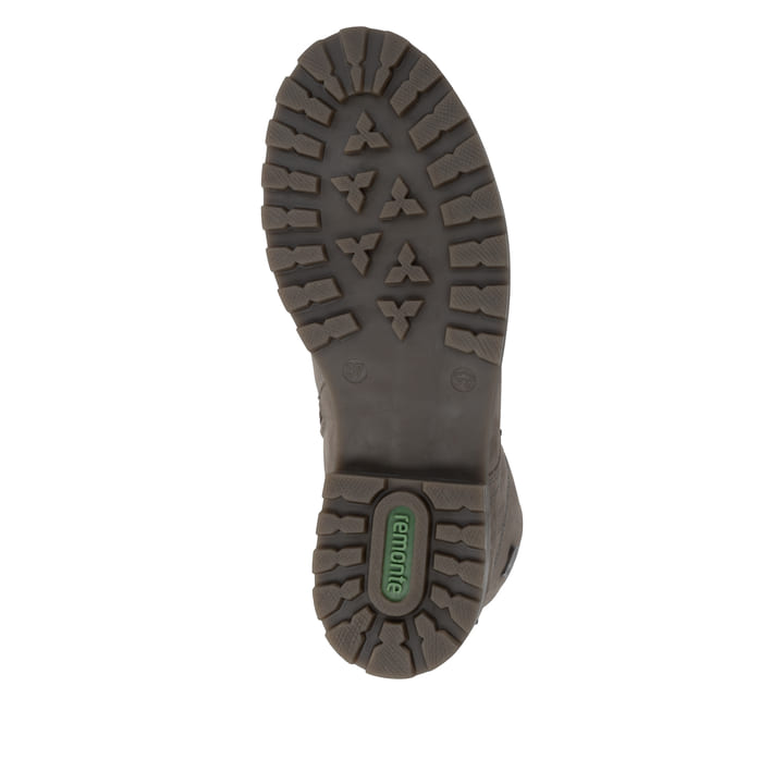 Graue remonte Damen Schnürstiefel D8489-42 mit wasserabweisender TEX-Membran. Schuh Laufsohle.