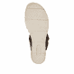 Dunkelbraune remonte Keilsandaletten D2L53-25 mit trendiger Schnalle. Schuh Laufsohle.