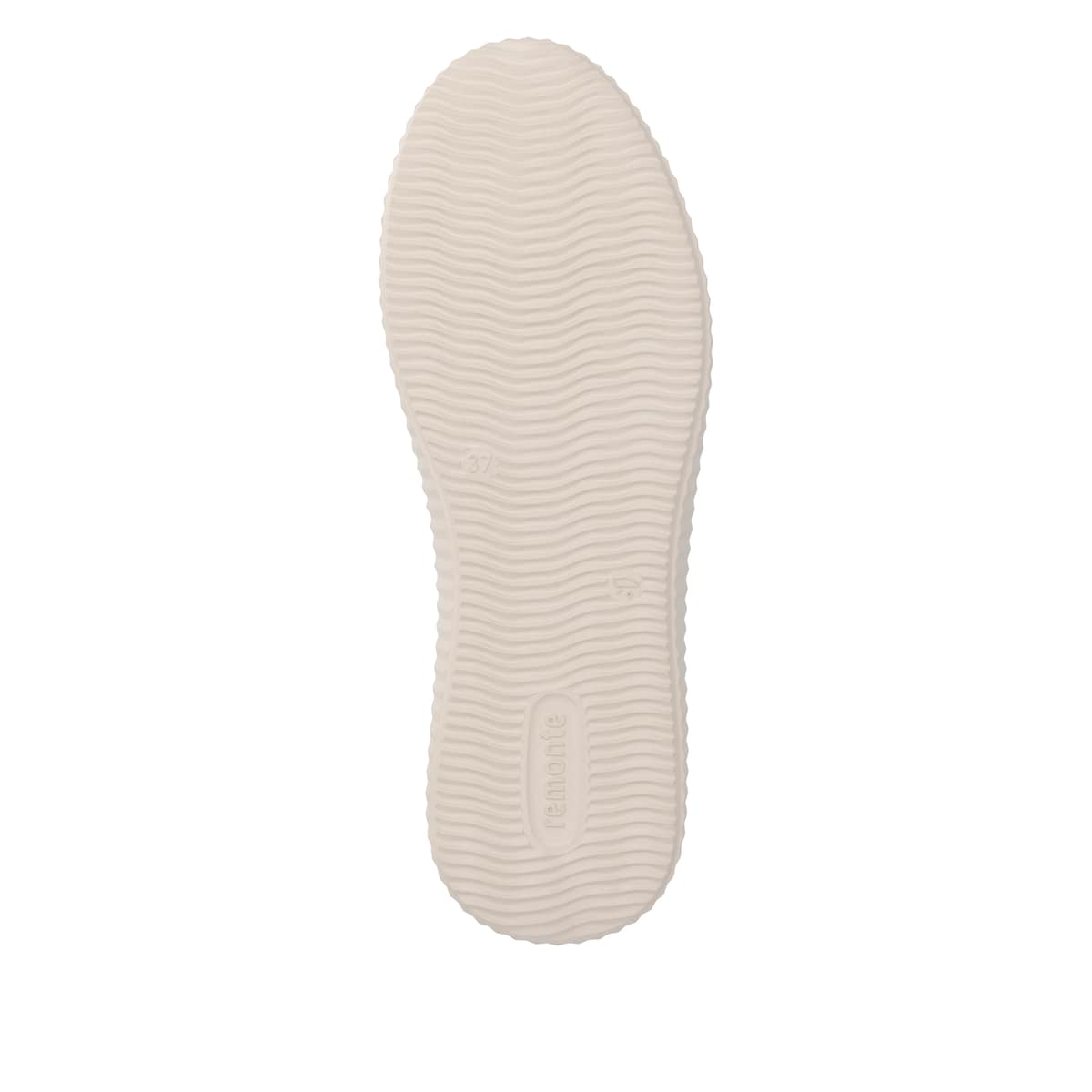 Baskets basses remonte rouges végan pour femmes D3E07-35. Semelle extérieure de la chaussure.