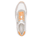 Weiße remonte Damen Sneaker Low D2G00-80 mit Reißverschluss sowie Komfortweite G. Schuh von oben.