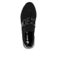 Schwarze remonte Damen Slipper R6713-00 mit einem Gummizug sowie Komfortweite G. Schuh von oben.