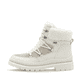 Altweiße remonte Damen Schnürstiefel D0C80-80 mit griffiger Glass-Fibre Sohle. Schuh Außenseite.