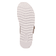 Beige remonte Damen Pantoletten D0Q51-80 mit einem Klettverschluss. Schuh Laufsohle.