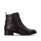 Dunkelbraune remonte Damen Stiefeletten D3U72-25 mit einem Reißverschluss. Schuh Innenseite.