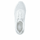 Blaue vegane remonte Damen Sneaker D2G09-10 mit Schnürung sowie Komfortweite G. Schuh von oben.