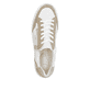 Weiße remonte Damen Sneaker Low D2J01-82 mit Reißverschluss sowie Komfortweite G. Schuh von oben.