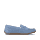 Blaue remonte Damen Loafer D3K00-14 mit einer herausnehmbaren Einlegesohle. Schuh Innenseite.