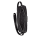 Sac à main remonte Q0668-01 noir avec détails dorés et fermeture éclair. Ouvert.