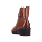 
Nussbraune remonte Damen Biker Boots D0A74-22 mit Schnürung und Reißverschluss. Schuh von hinten