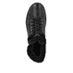 Schwarze remonte Damen Schnürstiefel D2U73-00 mit griffiger Glass-Fibre Sohle. Schuh von oben.