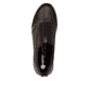 Mocassins remonte métalliques végan femmes D0T08-90 avec fermeture éclair. Chaussure vue de dessus.