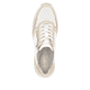 Weiße remonte Damen Sneaker Low D0T14-81 mit Reißverschluss sowie Extraweite H. Schuh von oben.