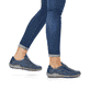 
Himmelblaue remonte Damen Schnürschuhe R1402-15 mit Schnürung und Reißverschluss. Schuh am Fuß