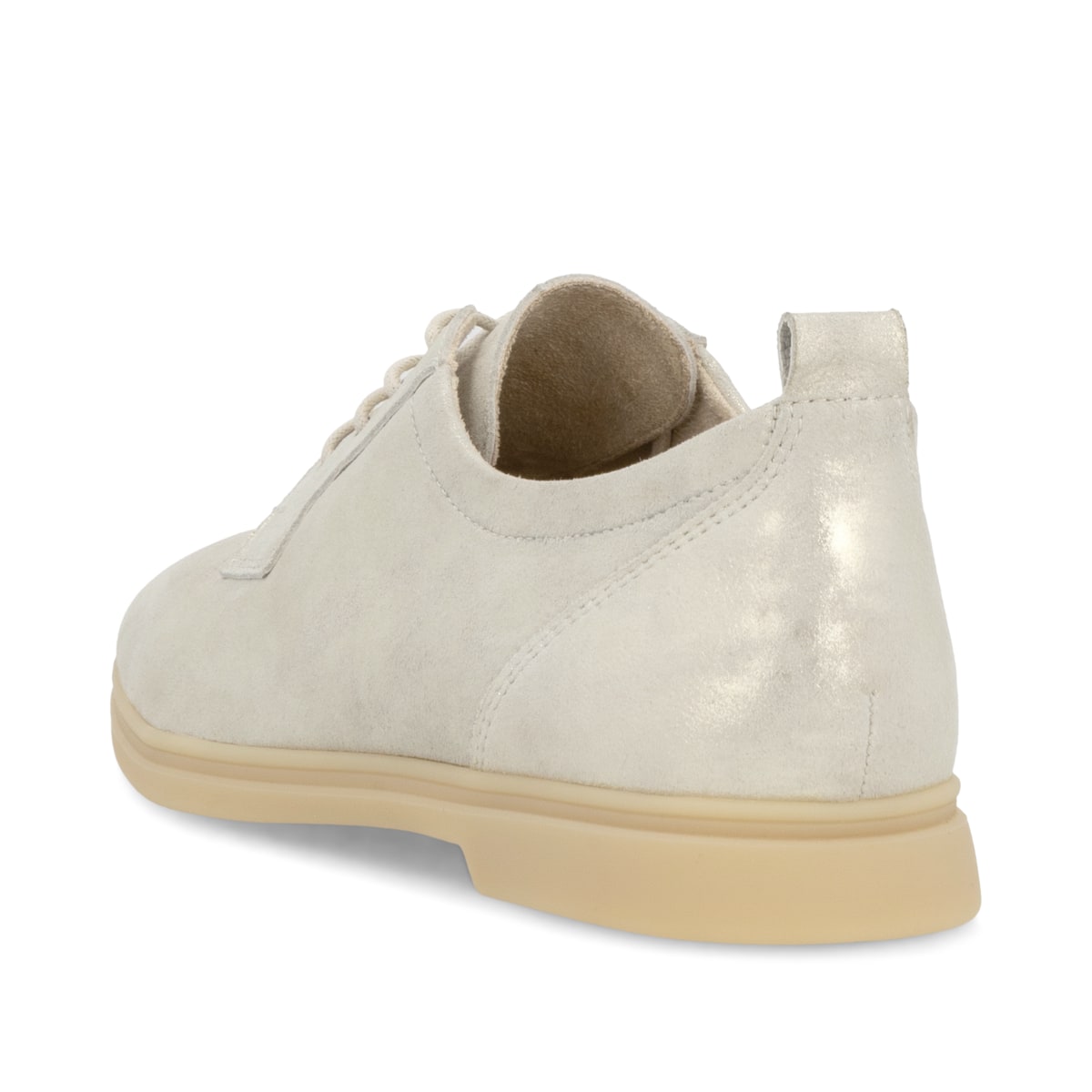 Goldene remonte Damen Schnürschuhe D2F01-90 mit einer gepolsterten Einlegesohle. Schuh von hinten.