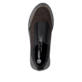 Vegane, schwarz-bronzene remonte Damen Slipper D2V01-05 mit der lightsole+. Schuh von oben.