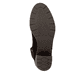 Dunkelbraune remonte Hochschaftstiefel D2A78-25 mit einem Reißverschluss. Schuh Laufsohle.