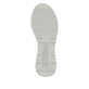 Graue vegane remonte Damen Sneaker D0T01-81 mit einem Reißverschluss. Schuh Laufsohle.