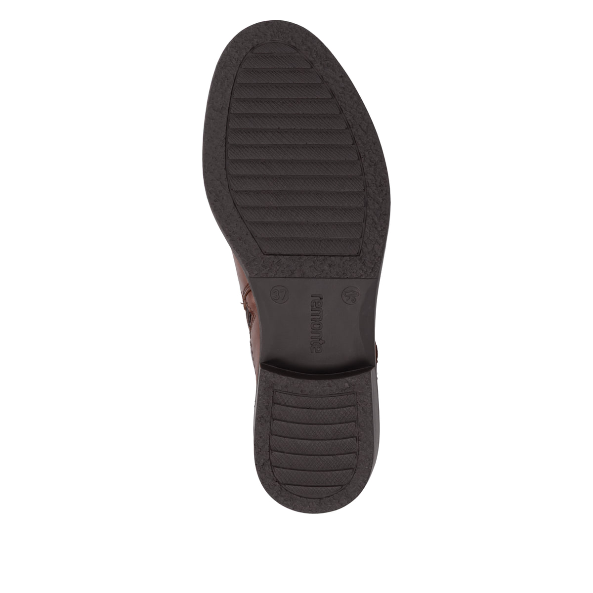 Braune remonte Damen Schnürstiefel D0F83-22 mit einem Reißverschluss. Schuh Laufsohle.