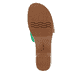 Smaragdgrüne remonte Damen Pantoletten D0N56-52 mit Klettverschluss. Schuh Laufsohle.
