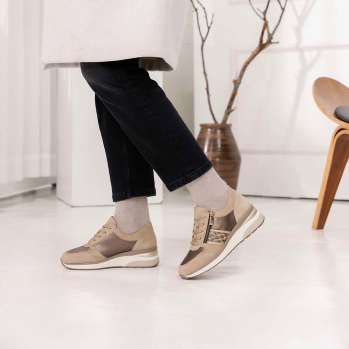 beige remonte Sneaker D2418-61 getragen