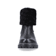
Nachtschwarze remonte Damen Kurzstiefel D0B71-01 mit Reißverschluss sowie Glass-Fibre. Schuh von vorne.