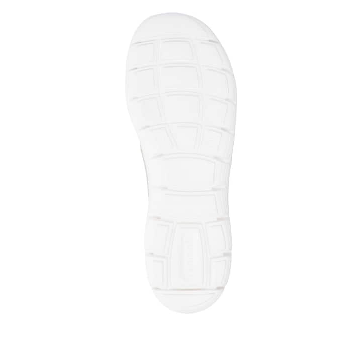 Beige remonte Damen Slipper D3G04-60 mit eleganten Zierlochungen sowie Gummizug. Schuh Laufsohle.