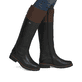 
Nachtschwarze remonte Damen Hochschaftstiefel R6581-02 mit einer Profilsohle. Schuh am Fuß
